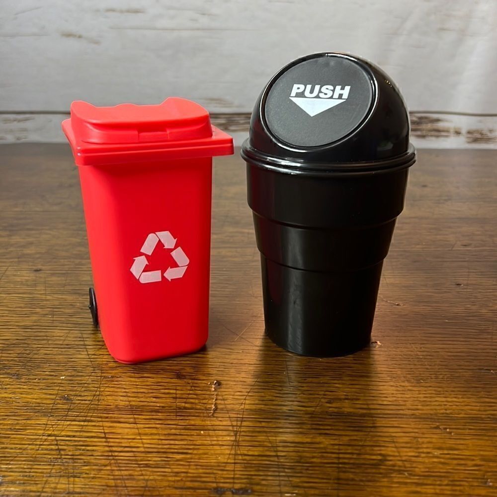 Mini Garbage & Recycling Cans - Perfect size for American Doll‎ Furniture